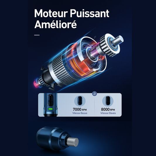 Coupe griffes électrique pointe diamant pour chat