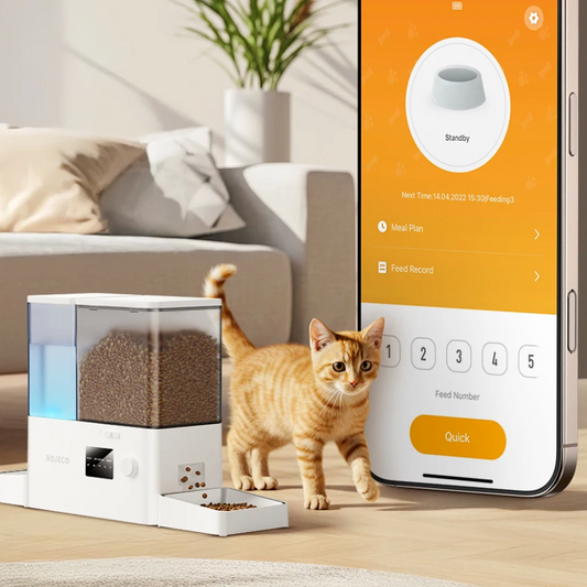 Distributeur 2 en 1 eau et croquettes, intelligent, Wifi - 8.5L