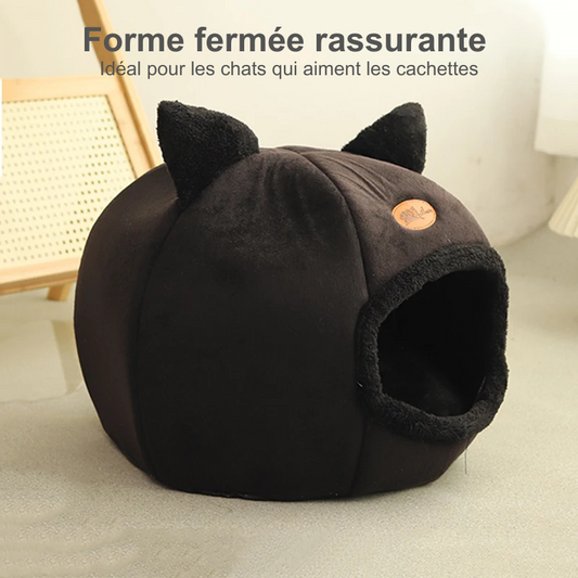 Panier igloo tête de chat