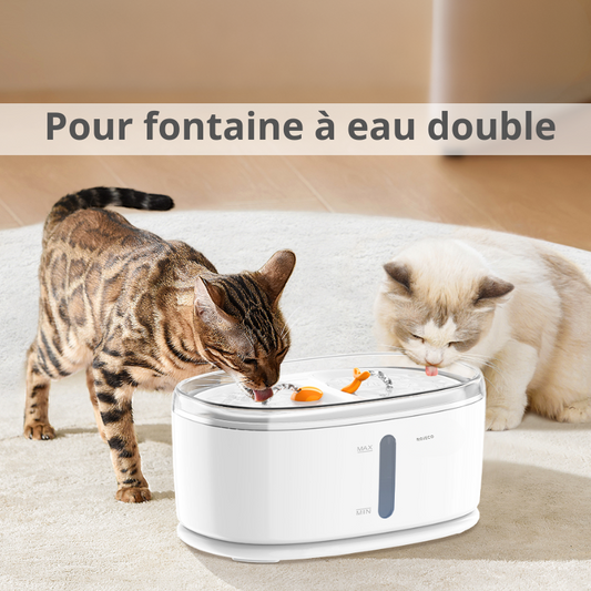 8 filtres pour fontaine à eau 2.5L pour chats