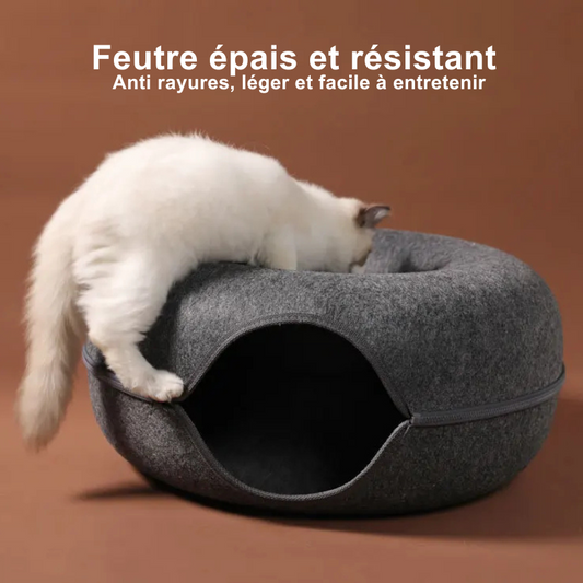 Tunnel donut pour chat