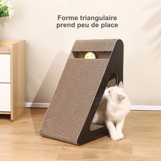 Griffoir pour chat 2 en 1 avec boules rotatives