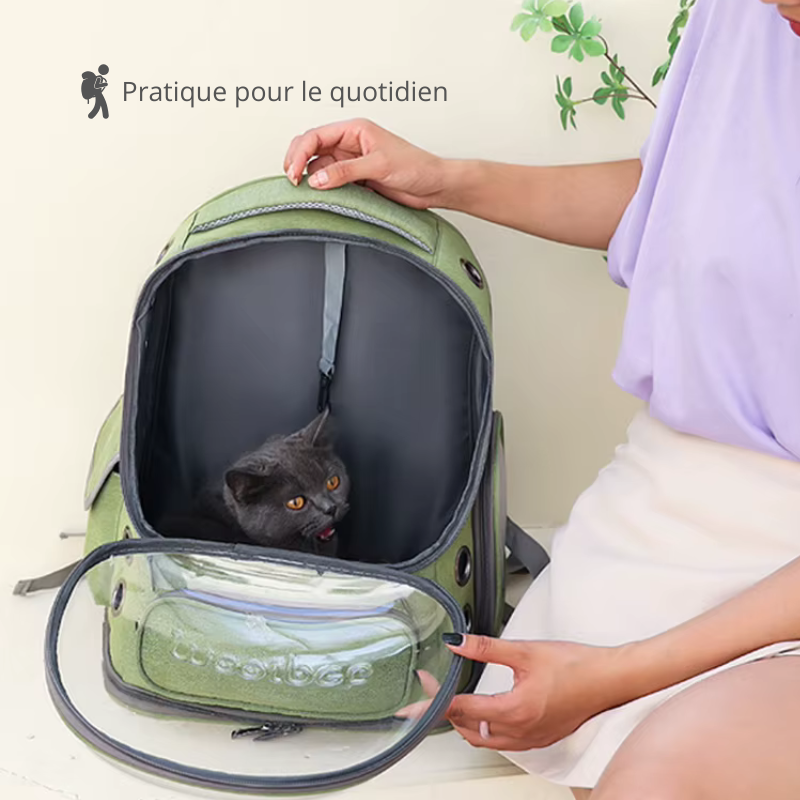 Sac à dos de transport pour chat