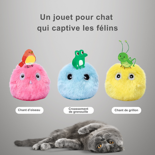Balle interactive sonore en peluche