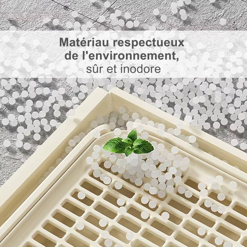 Bac à litière pour chat en acier inoxydable