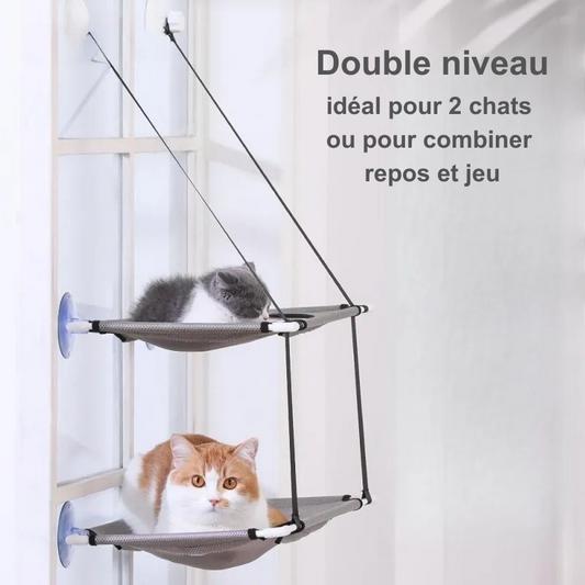 Hamac simple ou double couche pour chat