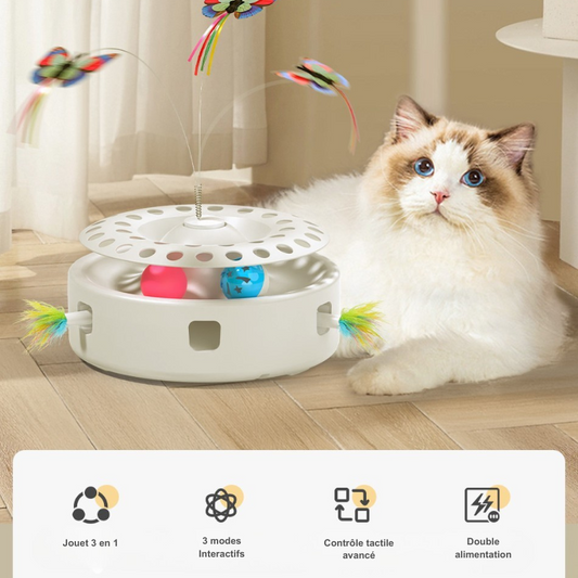 Jouet automatique 3 en 1 pour chat