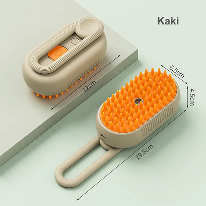 Brosse à vapeur électrique 3 en 1 pour chat