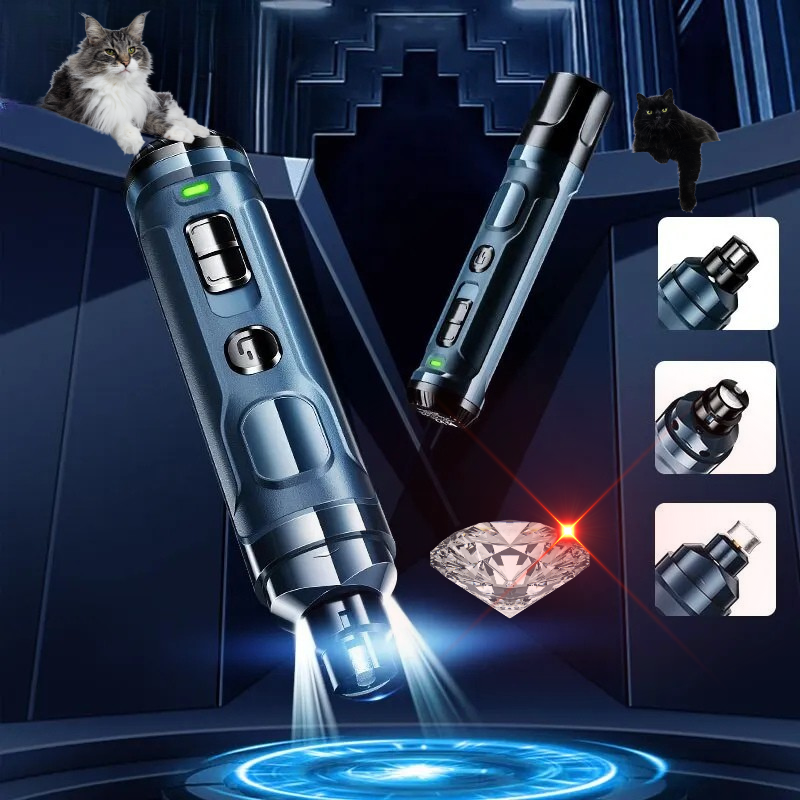 Coupe griffes électrique pointe diamant pour chat