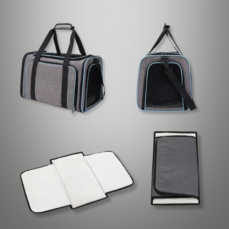 Sac de transport pliable et respirant pour chat