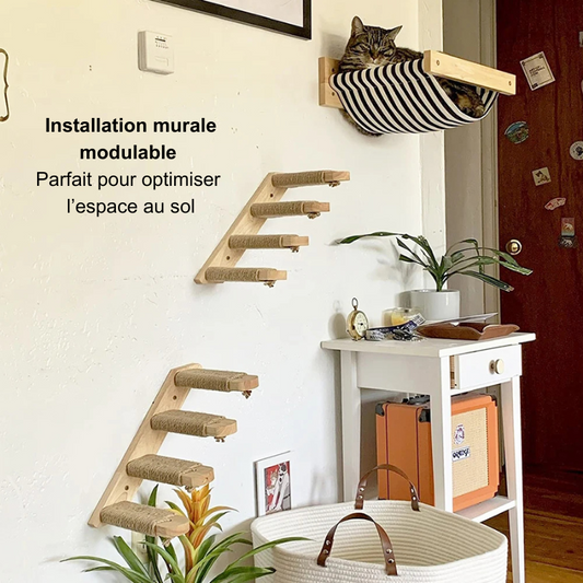 Arbre à chat mural modulable