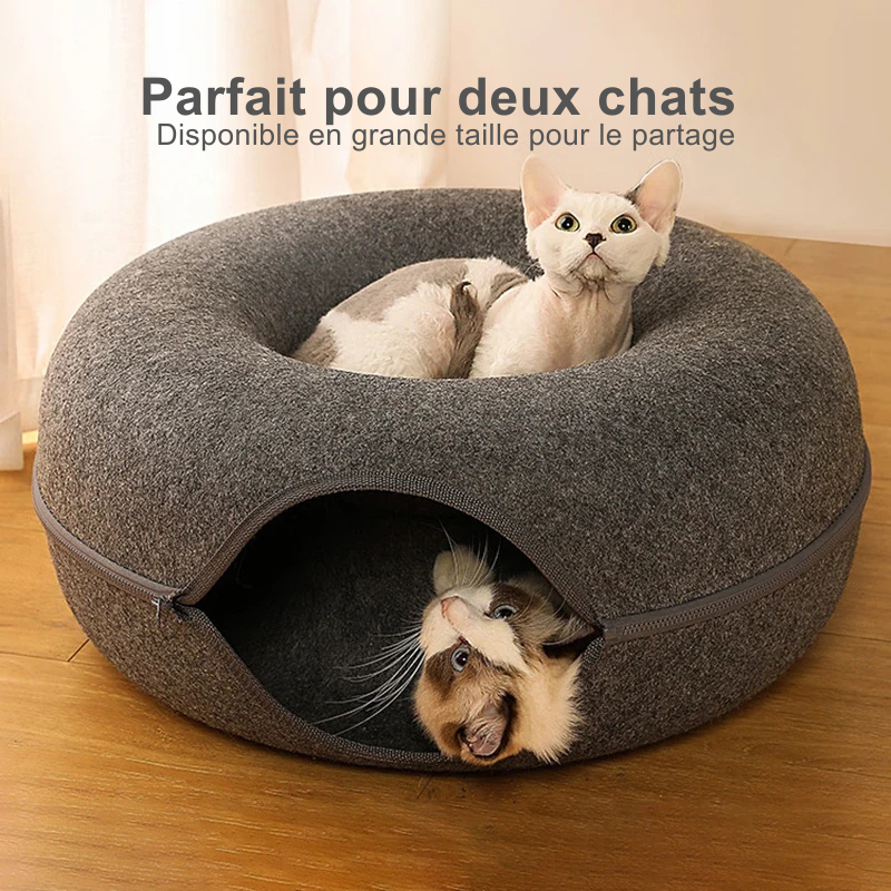 Tunnel donut pour chat