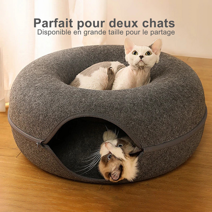 Tunnel donut pour chat