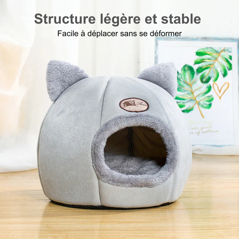 Panier igloo tête de chat