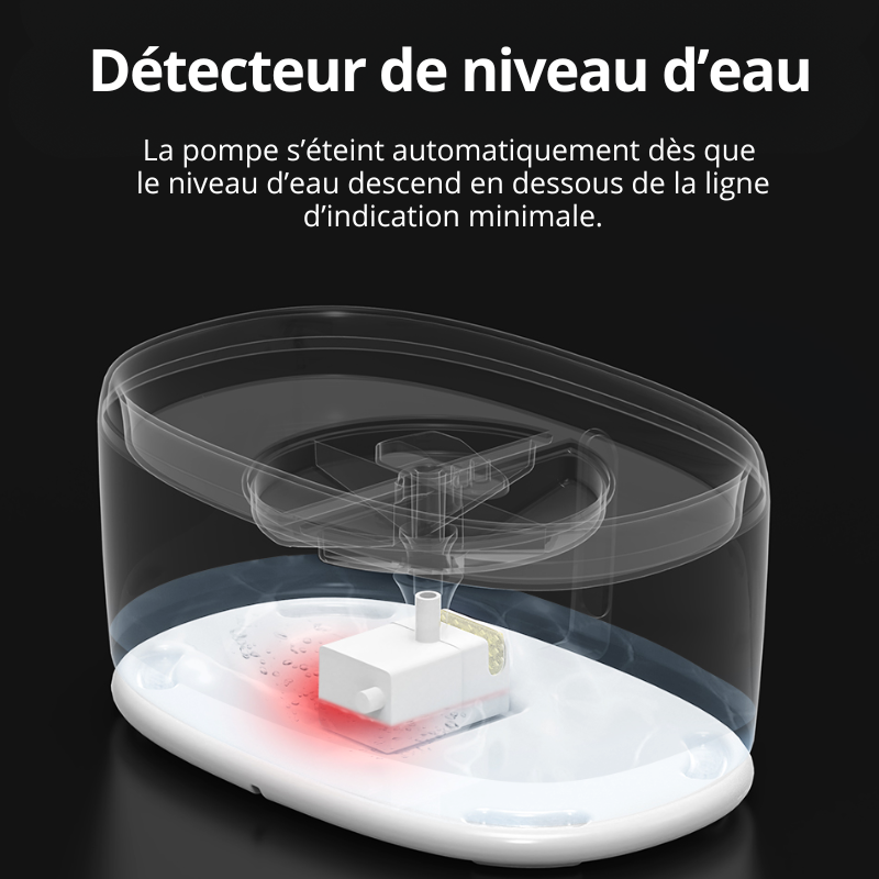 Fontaine à eau intelligente pour chats, 2.5L