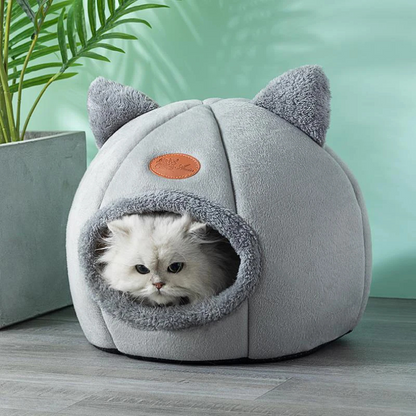 Panier igloo tête de chat