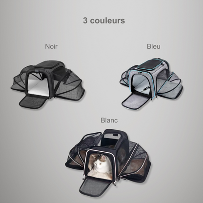 Sac de transport pliable et respirant pour chat