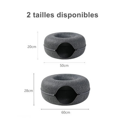 Tunnel donut pour chat