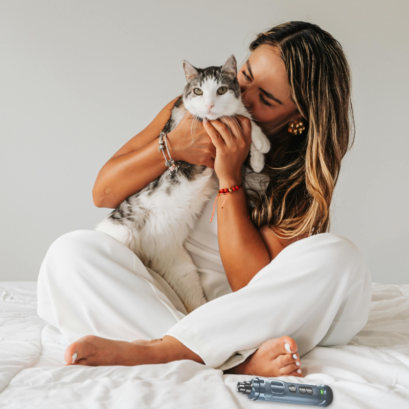 Coupe griffes électrique pointe diamant pour chat