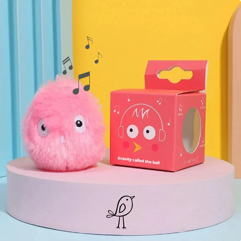 Balle interactive sonore en peluche