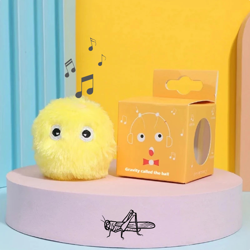 Balle interactive sonore en peluche