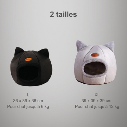 Panier igloo tête de chat