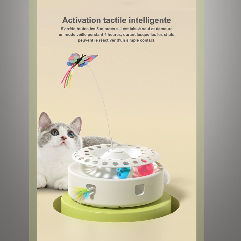 Jouet automatique 3 en 1 pour chat