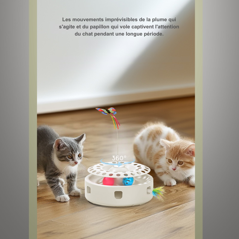 Jouet automatique 3 en 1 pour chat