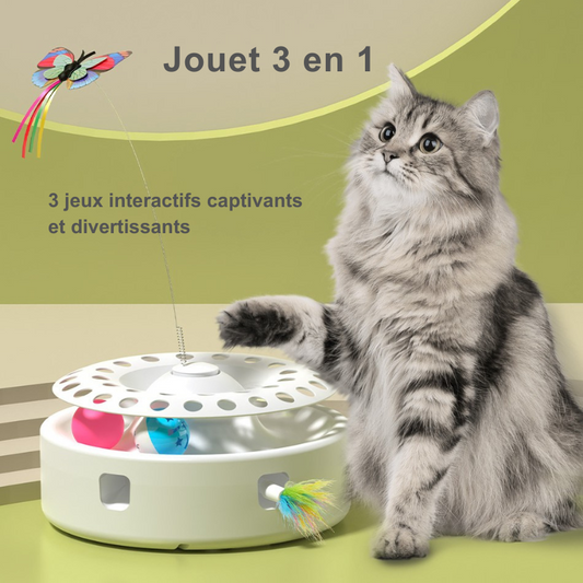 Jouet automatique 3 en 1 pour chat