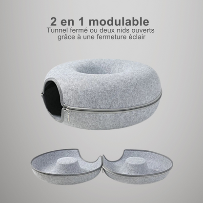 Tunnel donut pour chat