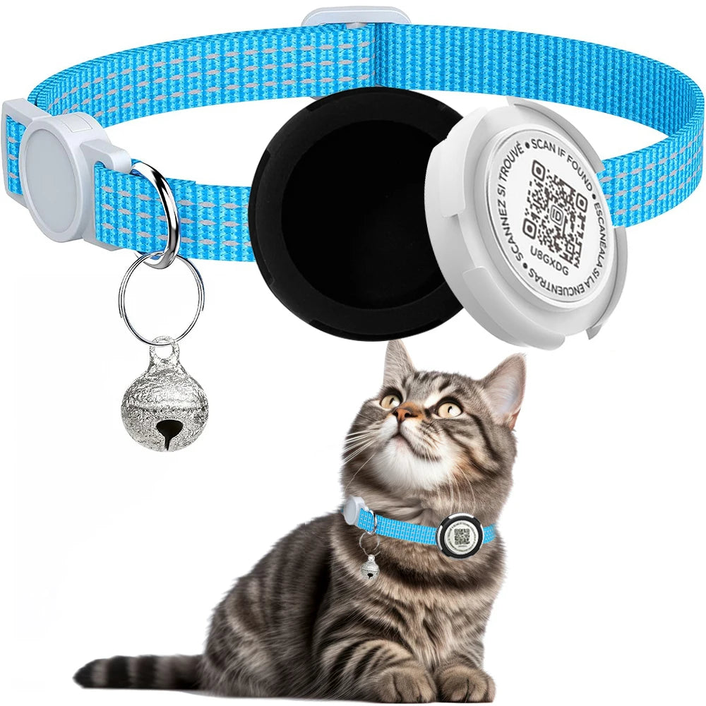 Collier d'identification pour chat avec QR code